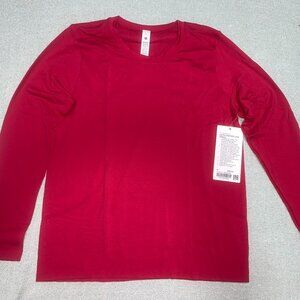 Lululemon NWT Swiftly Relaxed Long-Sleeve Shirt Hip Length size 8 /Pink Dragonfr